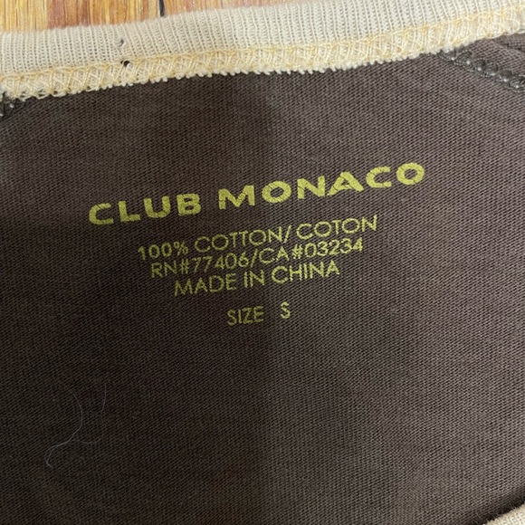Brown Club Monaco Long Sleeve Shirt (S) - Picture 5 of 5